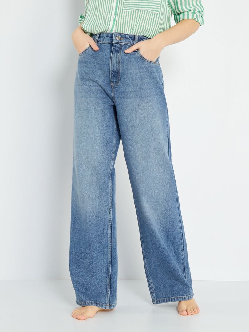 Jeans wide leg - 32L BLU - Kiabi
