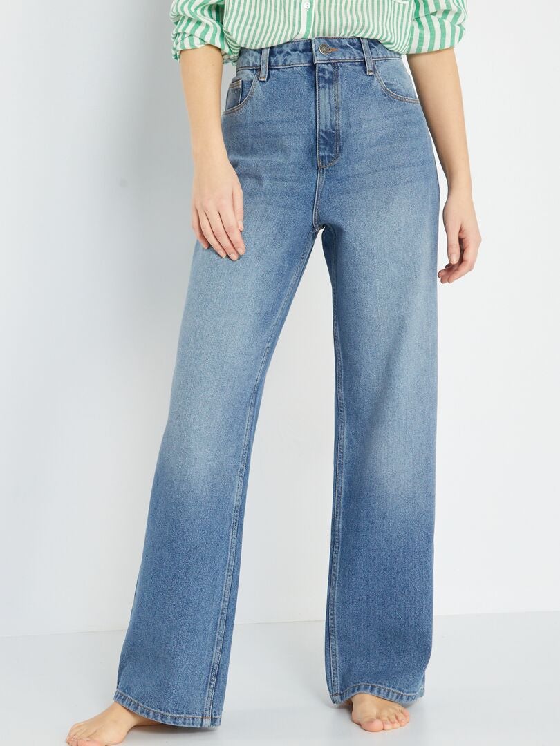 Jeans wide leg - 32L BLU - Kiabi
