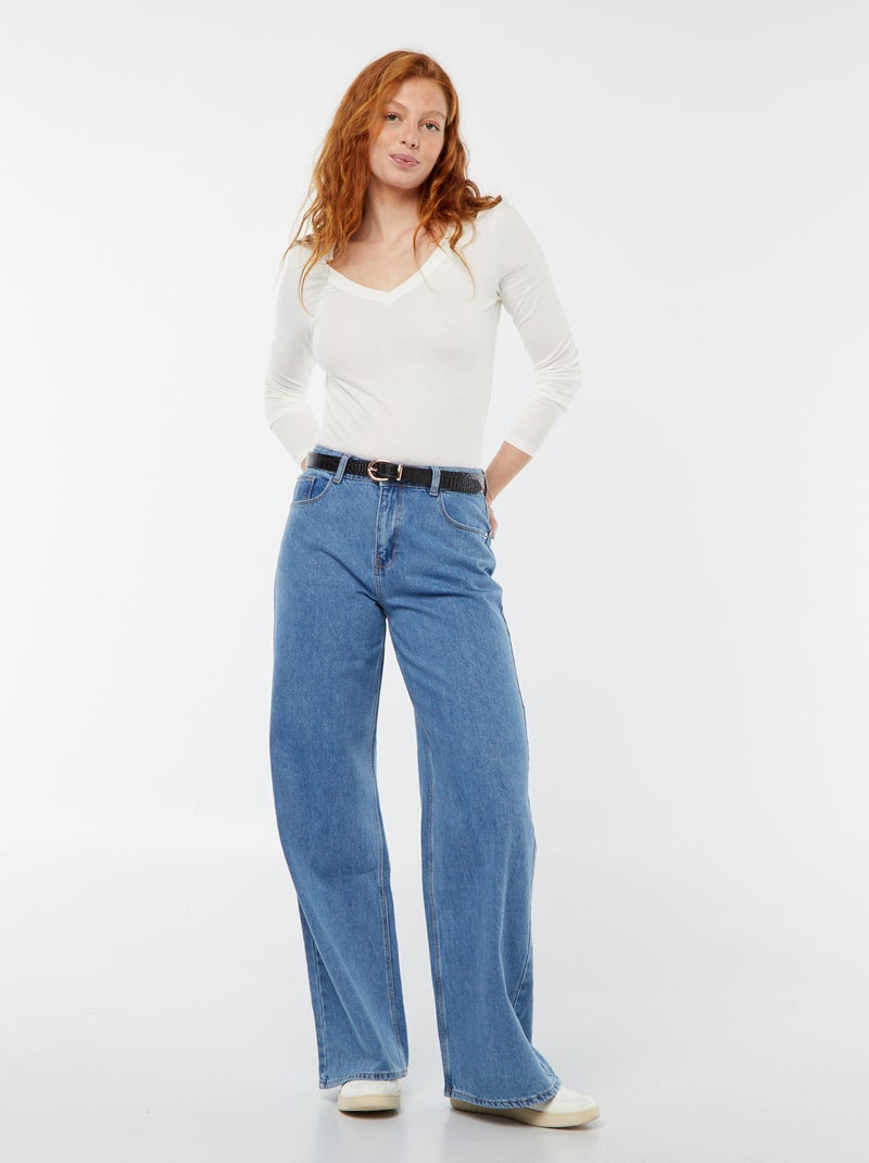 Jeans wide leg - 32L blu - Kiabi