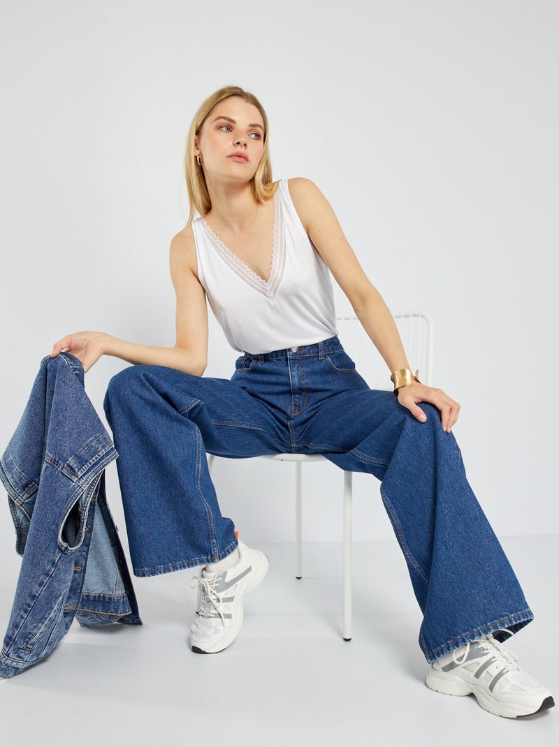 Jeans wide leg - L32 BLU - Kiabi