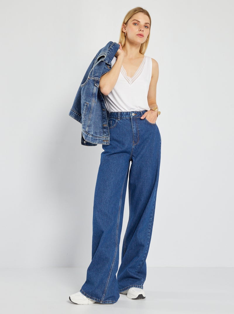 Jeans wide leg - L32 BLU - Kiabi