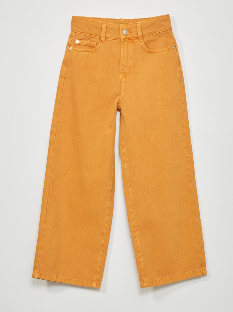 Jeans wide leg 5 tasche GIALLO - Kiabi