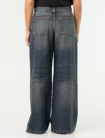 Jeans wide leg / taglio ampio con fantasia