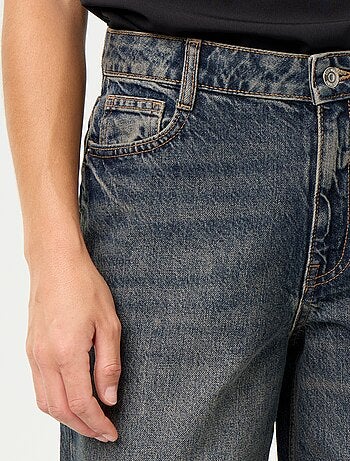Jeans wide leg / taglio ampio con fantasia