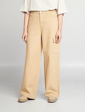 Jeans wide leg a vita alta