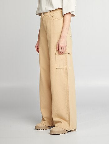 Jeans wide leg a vita alta