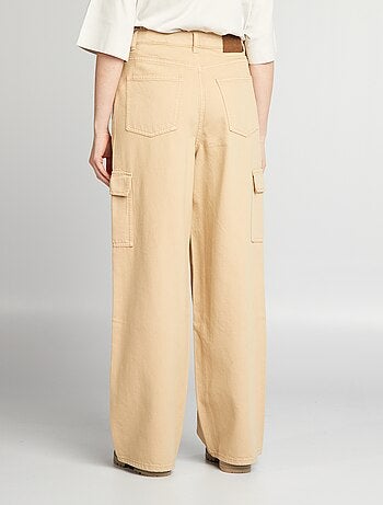 Jeans wide leg a vita alta