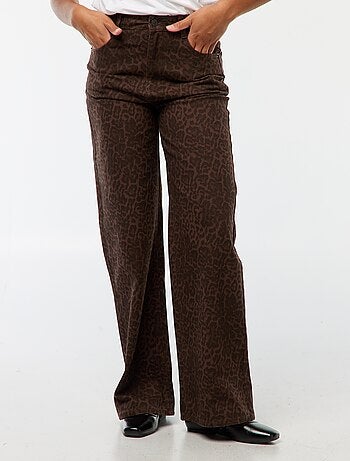 Jeans wide leg a vita alta