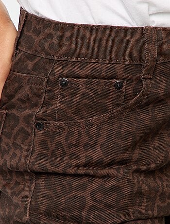 Jeans wide leg a vita alta