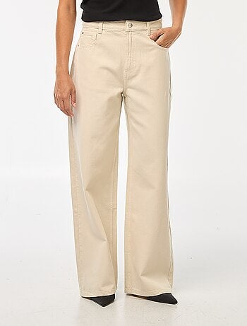 Jeans wide leg a vita alta