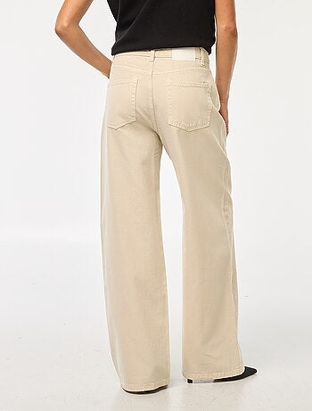 Jeans wide leg a vita alta
