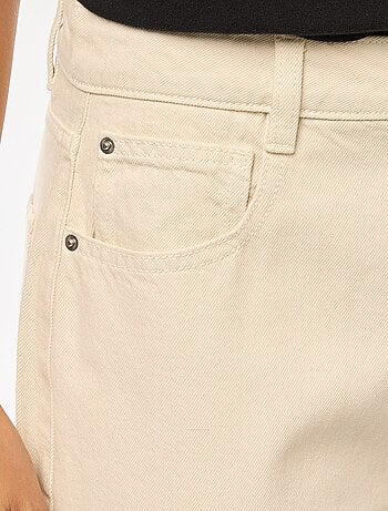 Jeans wide leg a vita alta