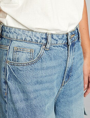 Jeans wide leg a vita alta