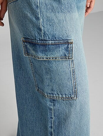 Jeans wide leg a vita alta