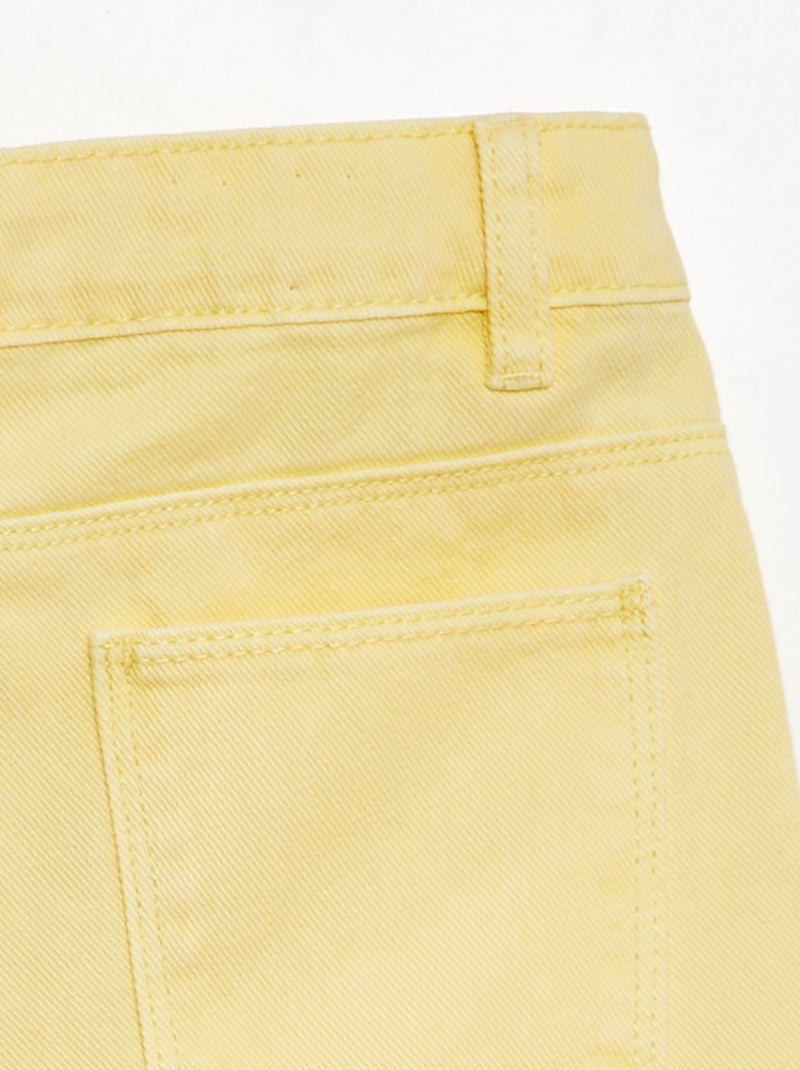 Jeans wide leg a vita alta GIALLO - Kiabi