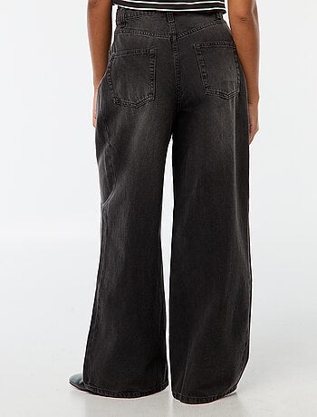 Jeans wide leg a vita alta