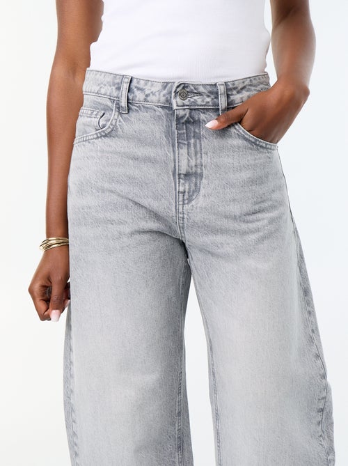 Jeans wide leg a vita alta - Kiabi