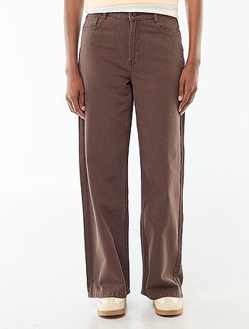 Jeans wide leg a vita alta