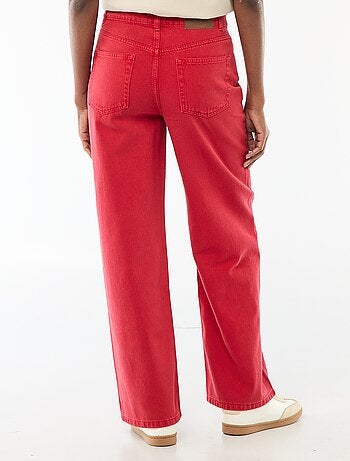 Jeans wide leg a vita alta