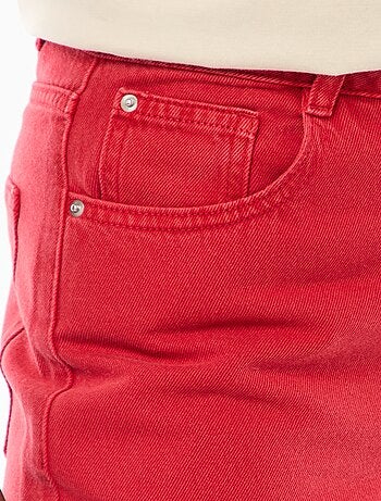 Jeans wide leg a vita alta