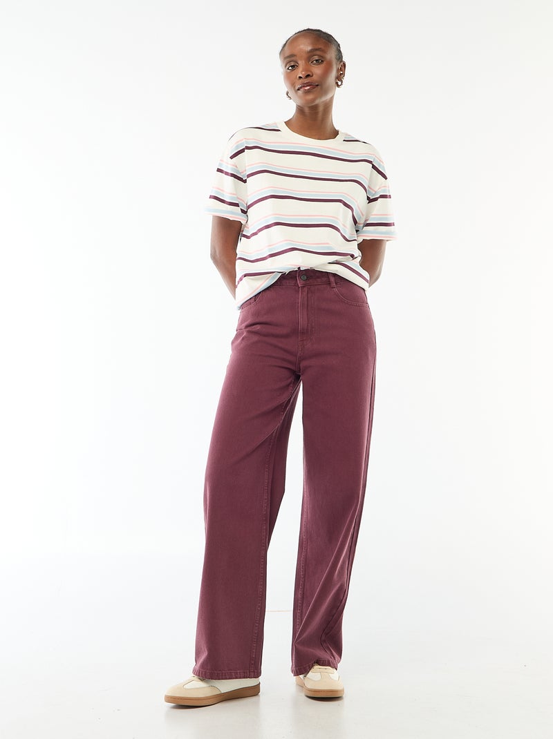 Pantaloni LOFT Curvy A Quadri Vita Alta Gamba Larga - Taglie 2,6,10,14