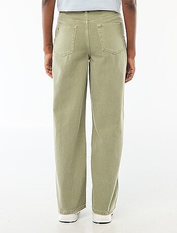 Jeans wide leg a vita alta