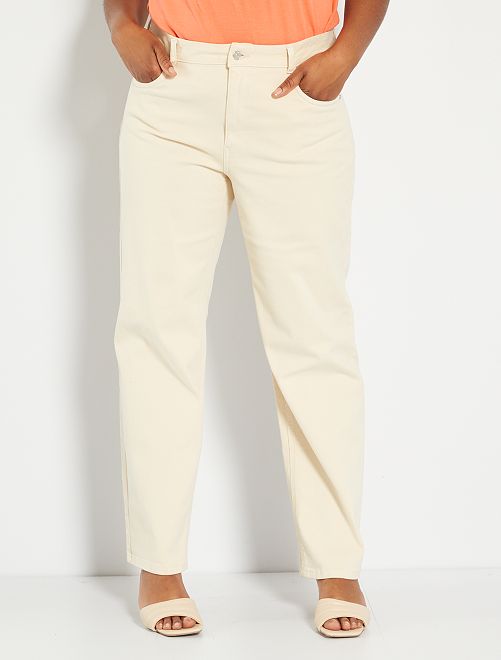 Jeans wide leg - BEIGE - Kiabi - 25.00€