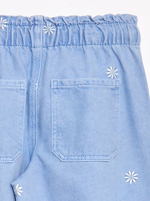 Jeans wide leg con motivo ricamato - Kiabi