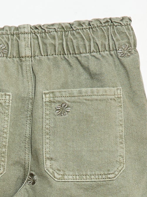 Jeans wide leg con motivo ricamato - Kiabi