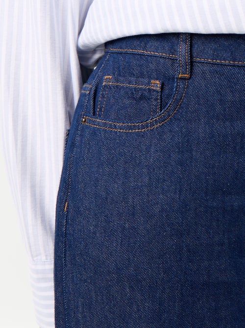 Jeans wide leg con nodi fantasia sui lati - Kiabi Jeans wide leg con nodi fantasia sui lati - Kiabi