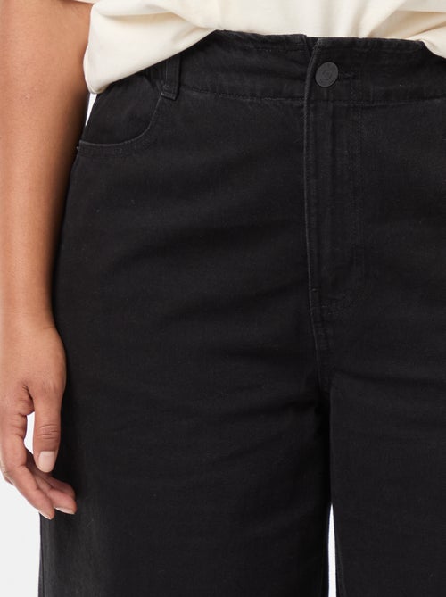 Jeans wide leg con orli a vivo - Kiabi