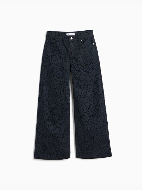 Jeans wide leg con stampa animalier, mo fashion - Kiabi