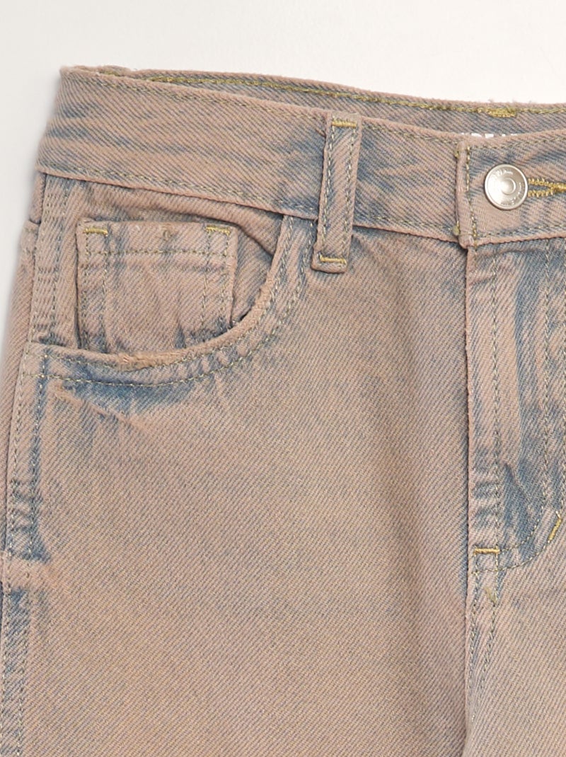 Jeans wide leg effetto délavé rosa BLU - Kiabi
