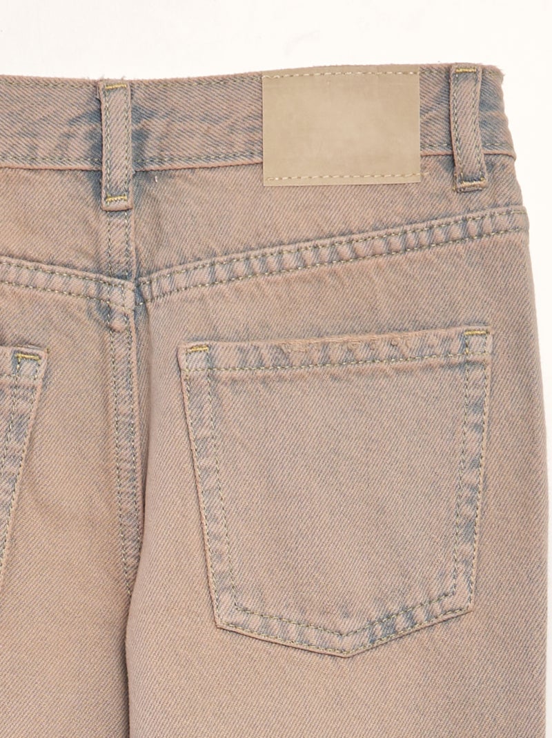 Jeans wide leg effetto délavé rosa BLU - Kiabi