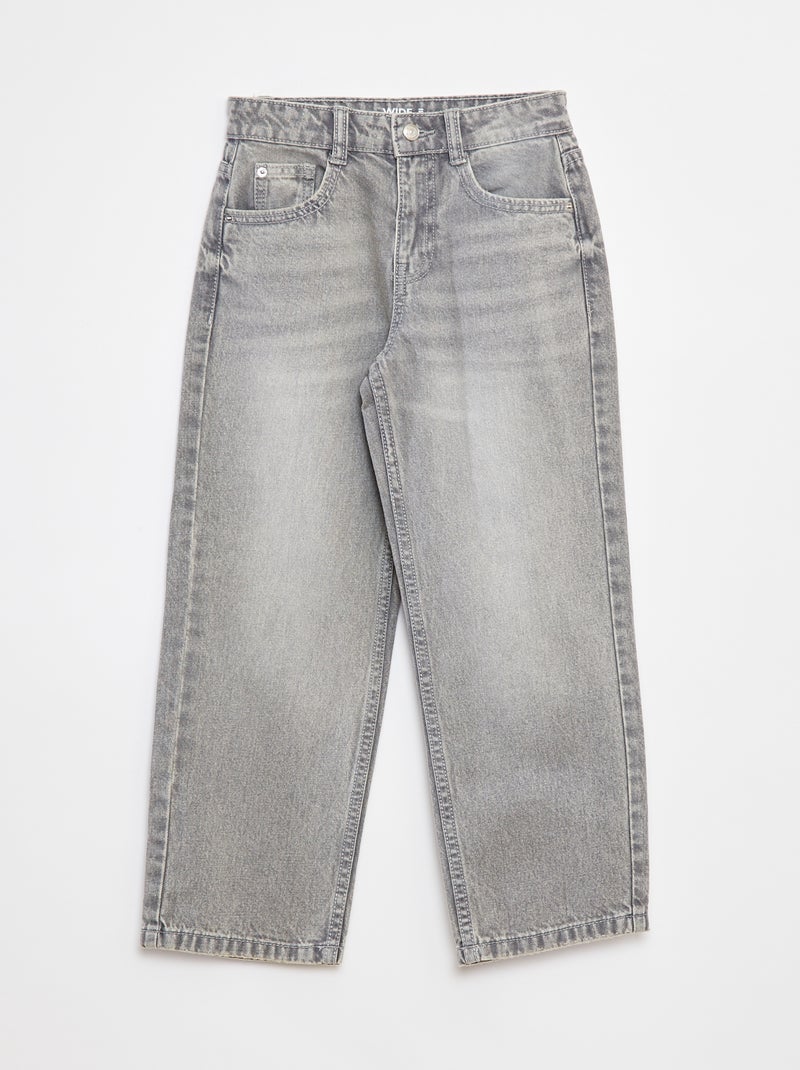 Jeans wide leg Grigio - Kiabi