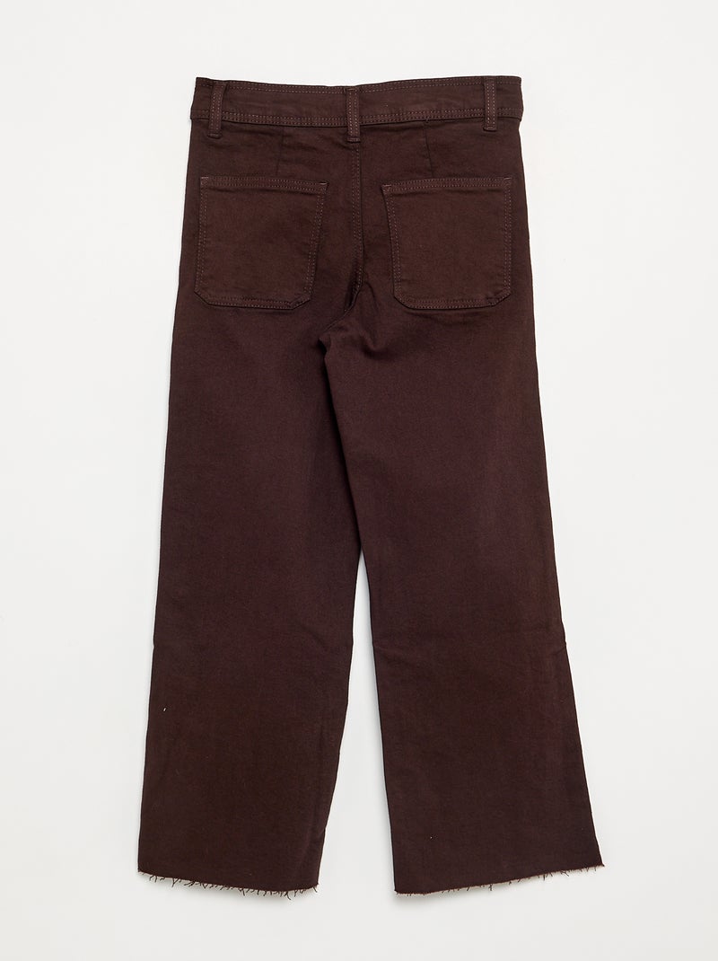 Jeans wide-leg Marrone - Kiabi