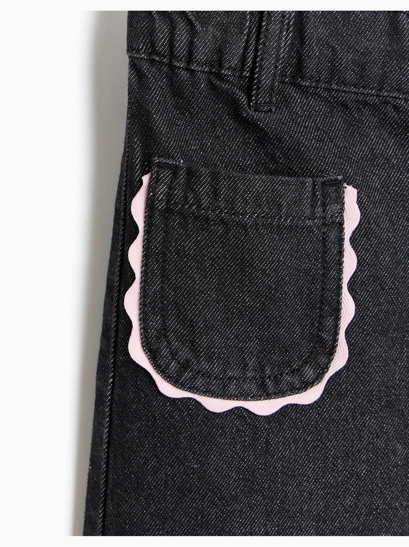 Jeans wide leg, mo fashion Nero - Kiabi