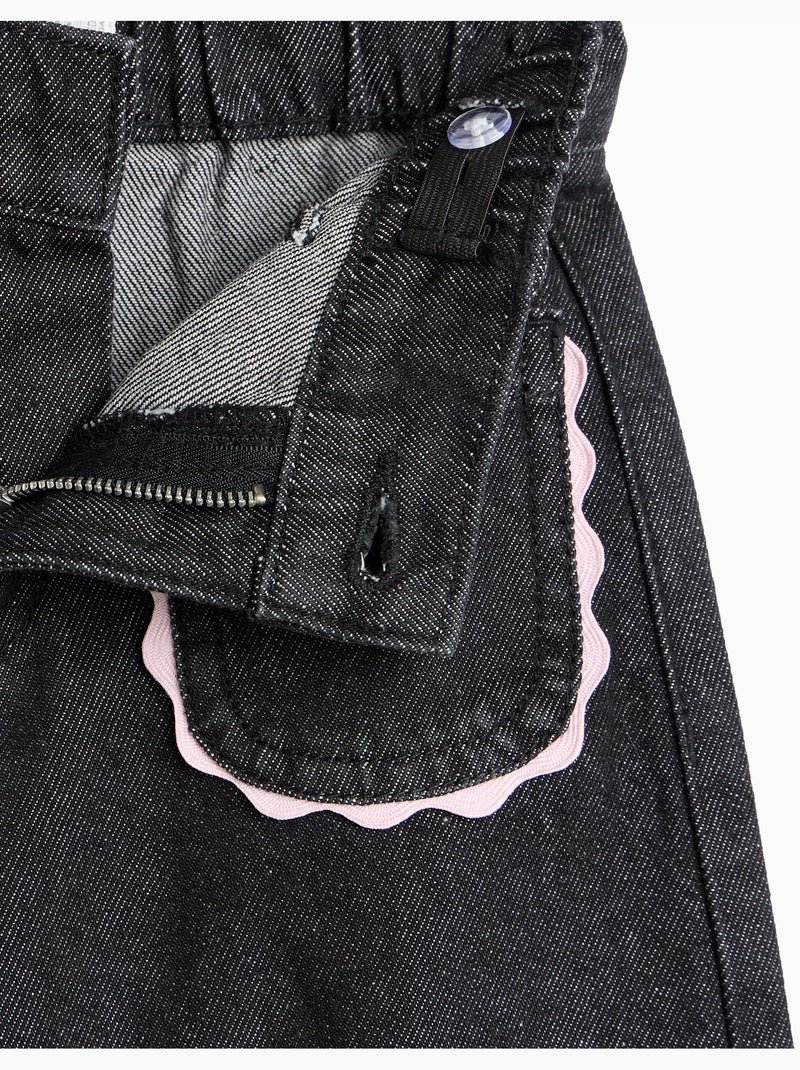 Jeans wide leg, mo fashion Nero - Kiabi