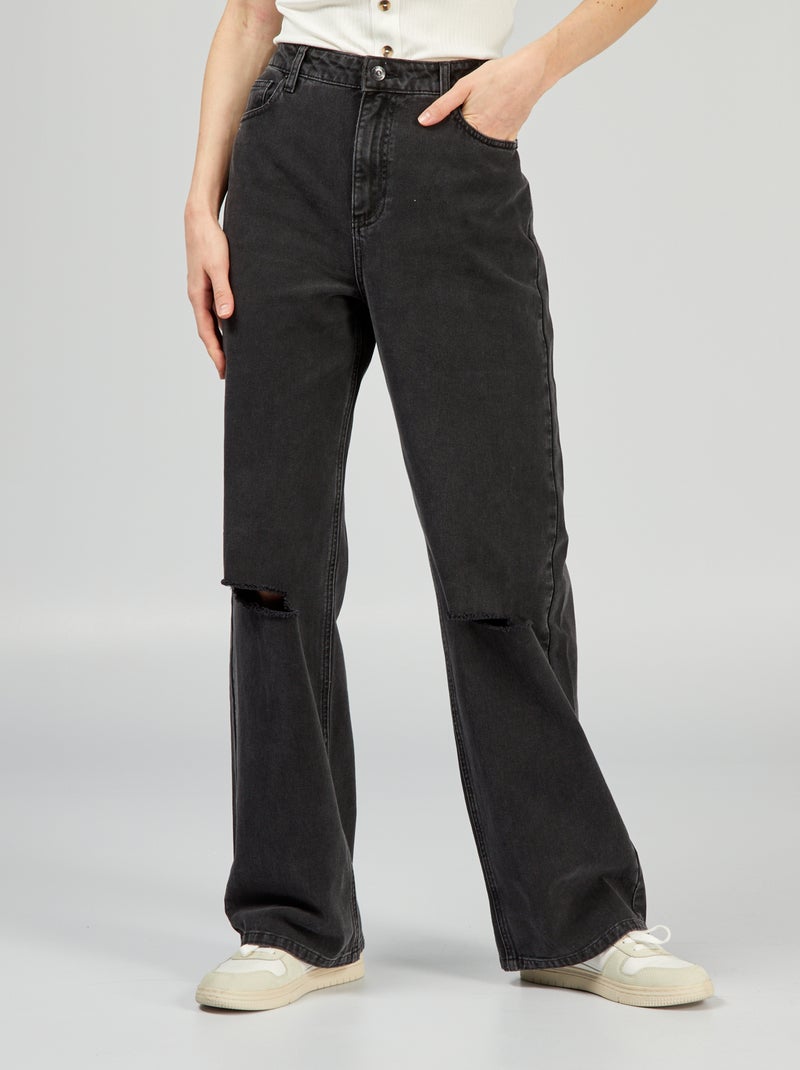Jeans wide leg NERO - Kiabi