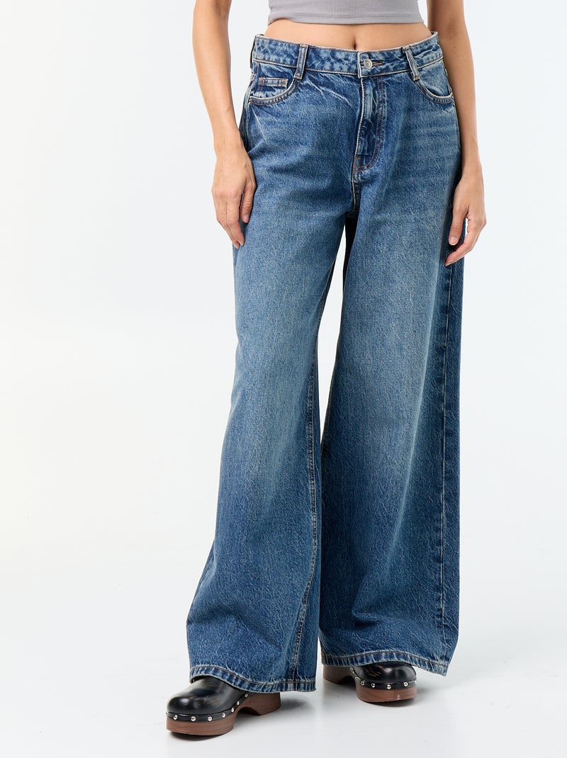 Jeans wide leg / taglio ampio Blu - Kiabi