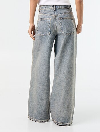 Jeans wide leg / taglio ampio con fantasia