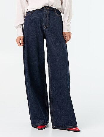 Jeans wide leg / taglio ampio con fantasia