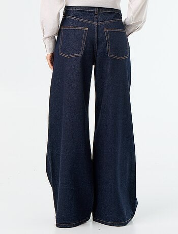 Jeans wide leg / taglio ampio con fantasia