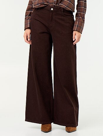 Jeans wide leg / taglio ampio con fantasia