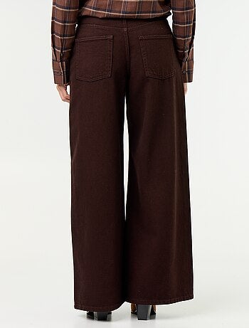 Jeans wide leg / taglio ampio con fantasia
