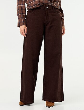 Jeans wide leg / taglio ampio con fantasia