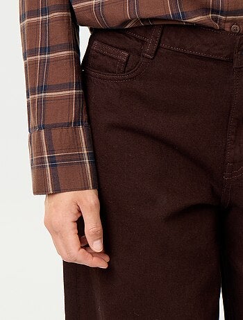 Jeans wide leg / taglio ampio con fantasia