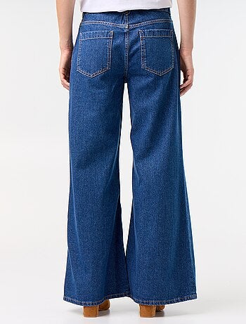Jeans wide leg / taglio ampio con tasche applicate