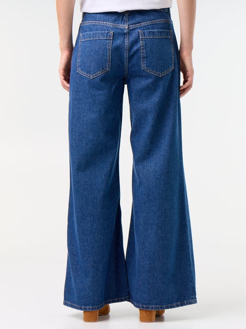 Jeans wide leg / taglio ampio con tasche applicate - Kiabi