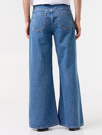 Jeans wide leg / taglio ampio con tasche applicate